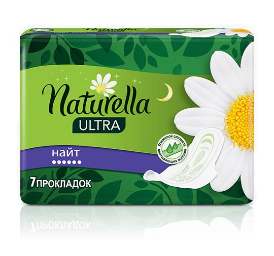 Naturella Ultra Ромашка Найт 7 капель Прокладки 7 шт