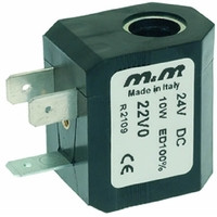 M&M solenoid valve coil 2/3 way 24V DC M249 adaptable Saeco - фото 1 - id-p102431302