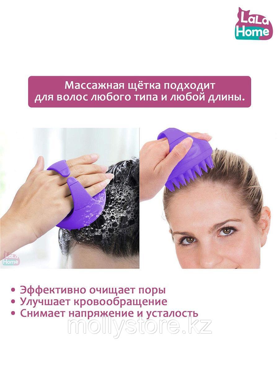Массажная щетка для мытья волос и кожи головы - фото 2 - id-p102433166