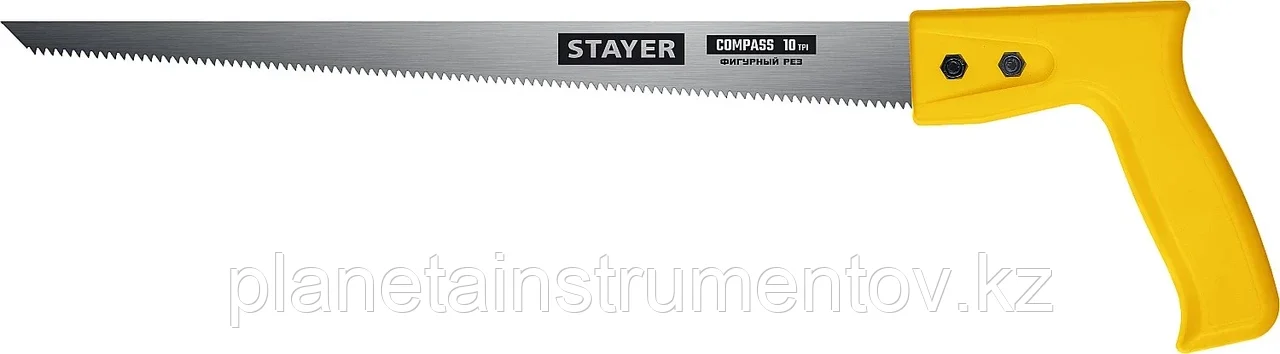 STAYER 10 TPI, 300 мм, ножовка выкружная (пила) Compass с острием для просверливания 1518_z01