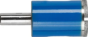 ЗУБР Ø22 мм, Р 100, алмазное, сверло трубчатое по стеклу и кафелю 29860-22 Профессионал