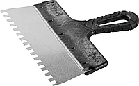 ЗУБР 250 мм, нержавеющая полотно, пластмассовая рукоятка, шпатель фасадный 10078-25-08