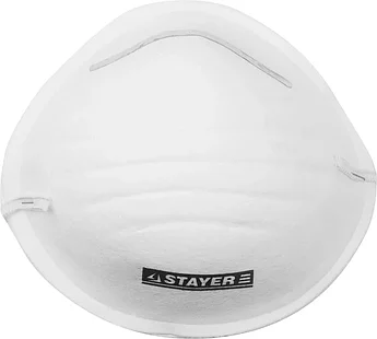 STAYER трехслойная конструкция фильтра, 10 шт., коническая, маска техническая 1110-H20_z01