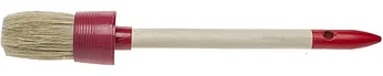 STAYER 35 мм, щетина натуральная, деревянная ручка, кисть малярная круглая 0141-35