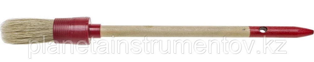 STAYER 20 мм, щетина натуральная, деревянная ручка, кисть малярная круглая 0141-20