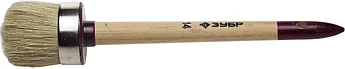 ЗУБР 50 мм, щетина натуральная светлая, деревянная ручка, кисть круглая УНИВЕРСАЛ - МАСТЕР 01501-50