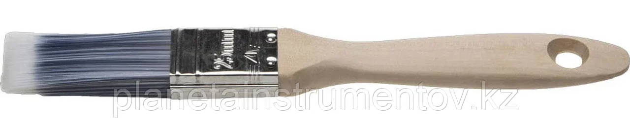 STAYER 25 мм, 1", искусственная щетина, неокрашенная профессиональная деревянная ручка, кисть плоская