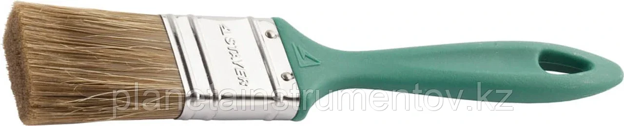 STAYER 38 мм, 1.5", щетина смешанная, пластмассовая ручка, кисть плоская LASUR-EURO 01081-38