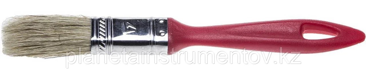 STAYER 25 мм, 1", щетина натуральная светлая, пластмассовая ручка, кисть плоская UNIVERSAL-EURO 0108-25