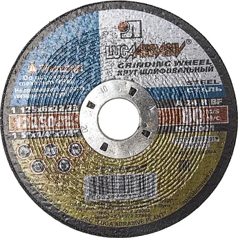 ЛУГА 125х6х22.23 мм, 12250 об/мин, круг абразивный шлифовальный по металлу для УШМ 3650-125-06
