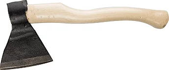 2000 г., топор кованый ИЖ с округлым лезвием и деревянной рукояткой 2072-20
