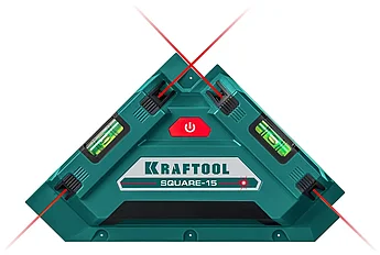 KRAFTOOL лазерный угольник для кафеля SQUARE-15 34705
