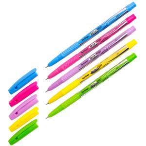 Ручка шариковая Berlingo "Blitz Pro", синяя, 0,7мм, грип, корпус ассорти