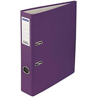 Папка-регистратор OfficeSpace, 50мм, бумвинил, с карманом на корешке, фиолетовая