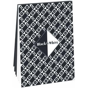 Скетчбук - планшет 30л. А5 на склейке Лилия Холдинг "Черный и белый", 160г/м2