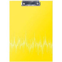 Планшет с зажимом Berlingo "Neon" А4, ламинированный, неоновый желтый