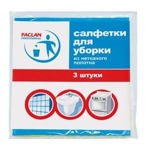 Салфетка универсальная PACLAN "PROFESSIONAL" вискоза, 38*30см, 3шт/упак - фото 1 - id-p102451065