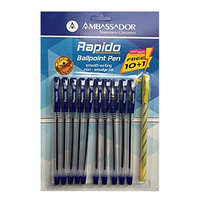 Ручка шариковая "Rapido", синяя, 0.7 мм.