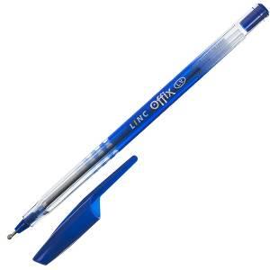 Ручка шариковая LINC Offix 1 мм синяя одноразовая