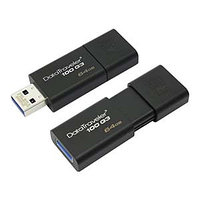 USB Флеш 64GB 3.0 Kingston DT100G3/64GB, черный