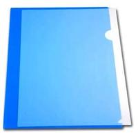 Папка-уголок 0,18 мм А4 глянцевая, синяя