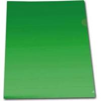 Папка-уголок 0,18 мм А4 глянцевая, зеленая