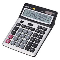 Калькулятор настольный DELI 1654 12 разрядный серый.
