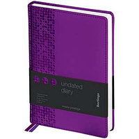 Ежедневник недатир. A5, 160л., кожзам, Berlingo "Vivella Prestige", фиолетовый