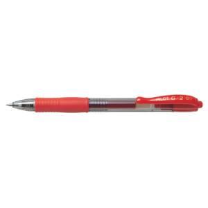 Ручка шариковая PILOT G-2, GEL RETRACT, красная 0.7мм