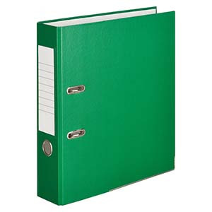 Папка-регистратор 75 мм., цвет зеленый.