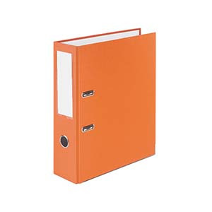 Папка-регистратор 75 мм., цвет оранжевый.