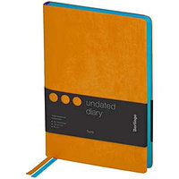 Ежедневник недатированный Berlingo, Fuze, A5, 136 листов, кожзам, , цветной срез, оранжевый.