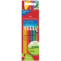 Цветные карандаши Jumbo Grip, 6 цветов, утолщенные, в картонной коробке.
