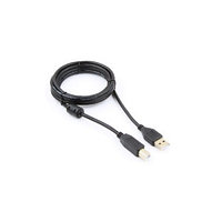 Кабель USB 2.0 Pro Cablexpert CCF-USB2-AMBM-6, AM/BM, 1.8м, экран, феррит.кольцо, черный, пакет