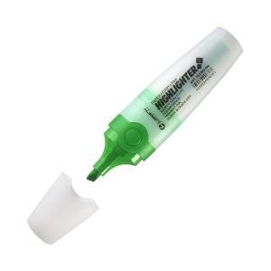 Текстовыделитель, зеленый, 1-5 мм, клиновидный, пластик.