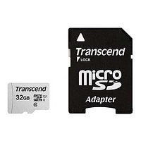 Карта памяти MicroSD 32GB Class 10 U1 Transcend с адаптером