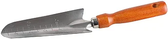 GRINDA 290 мм, нержавеющая сталь, деревянная ручка, совок посадочный 8-421113_z01