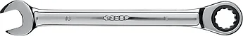 ЗУБР 16 мм, комбинированный гаечный ключ трещоточный 27074-16_z01
