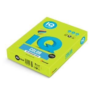 Бумага "IQ Color" Intensive LG46, зеленая липа, формат А4, пл-ть 80 гр/м2, 500 лист/пач. 400938