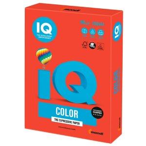 Бумага "IQ Color" Intensive CO44, кораллово-красный,формат А4, пл-ть 160 гр/м2, 250 лист/пач. 400976