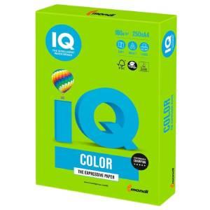 Бумага "IQ Color" Intensive MA42, ярко-зеленый, формат А4, пл-ть 160 гр/м2, 250 лист/пач. 406480