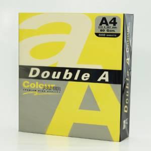 Бумага цветная DoubleA, ярко-желтый, А4, 80 г/м2 500 листов Lemon