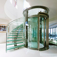 Круглый панорамный лифт