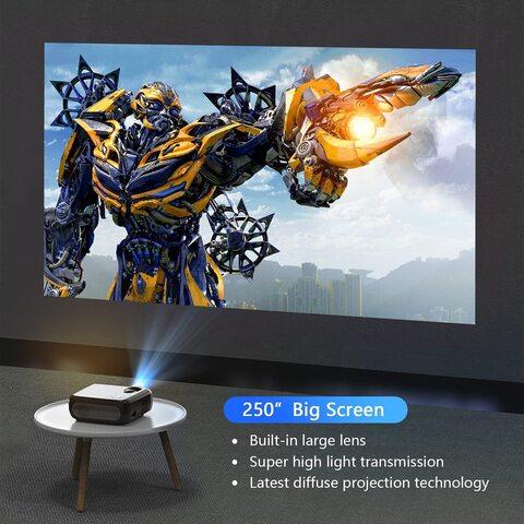 Проектор для домашнего кинотеатра ZEROSKY {LED, FHD, WiFi, BT, до 150", AirPlay, TF, USB, HDMI, VGA, iOS и - фото 2 - id-p102461317