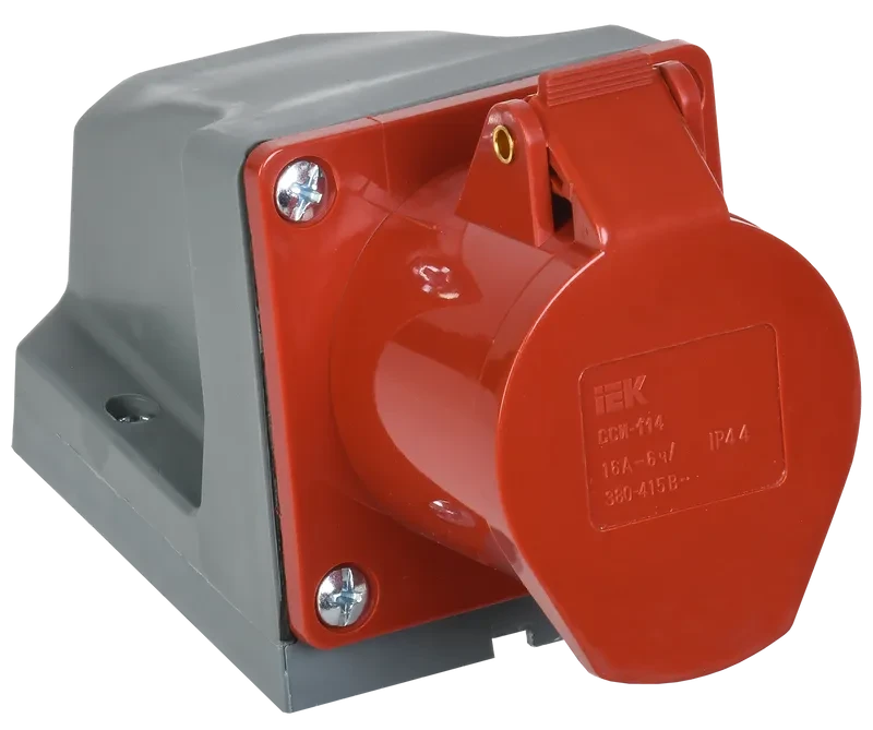 Розетка стационарная ССИ-114 3Р+РЕ 16А 380-415В IP44 IEK: продажа, цена ...