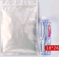 Вакуумдық қап тегіс 18*26см 2*120м(бекіткіш)PET/AL/PE 3-side seal ziplock alu bag тегіс тұмағыш зиплок