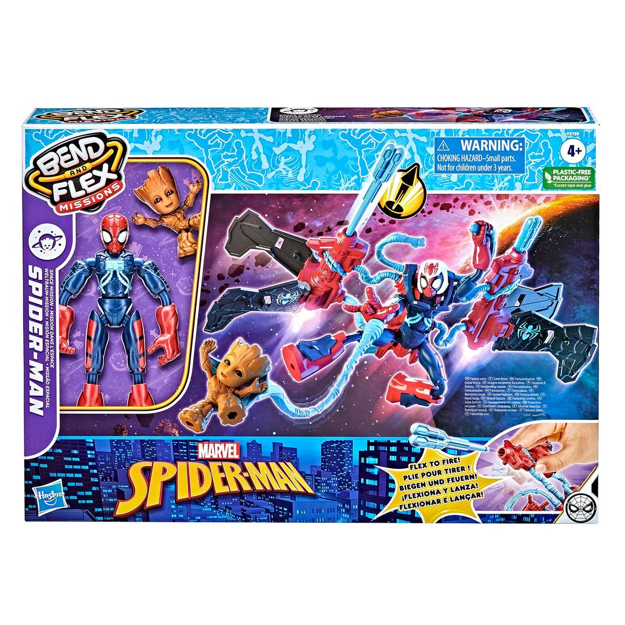 Набор игровой Человек-Паук (Spider-man) Бенди Человек-паук космическая миссия и Джет