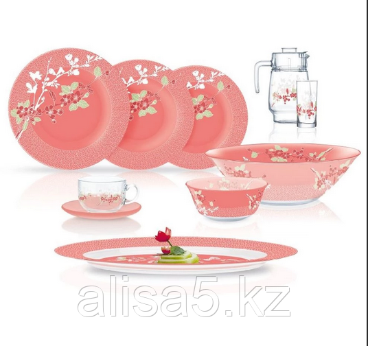 Japanese pink сервиз столовый 46 предметов на 6 персон