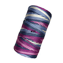 Пряжа для вязания полиэстер меланж серо-розо-пурпурный
