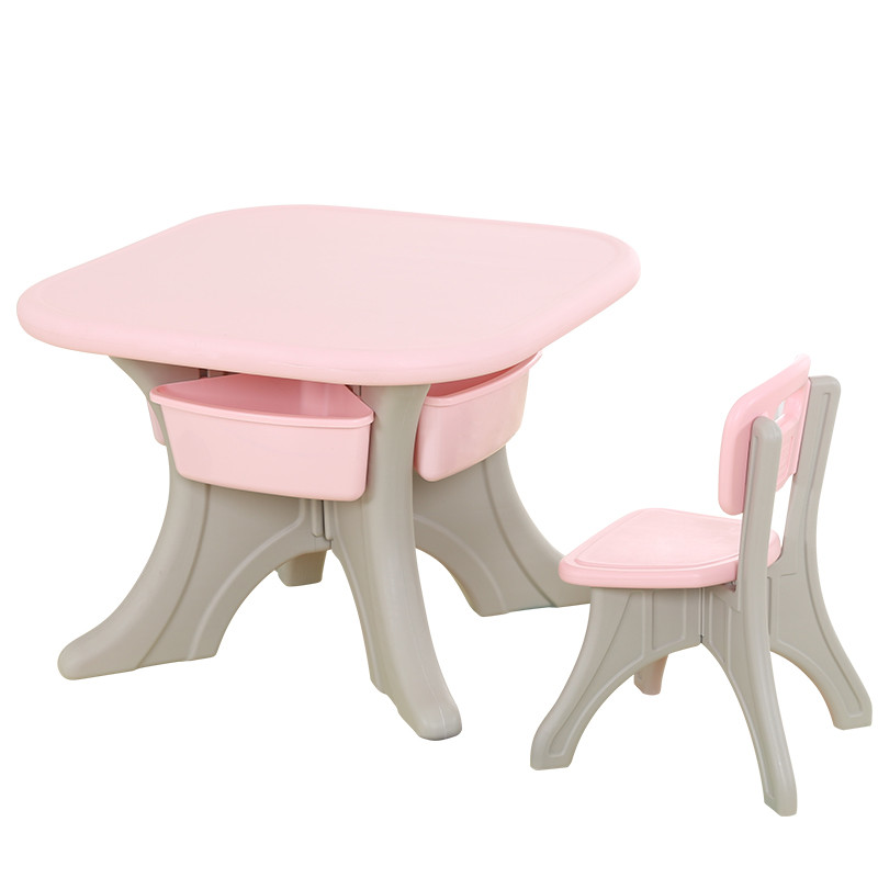 Детский стол с двумя стульчиками Learning Toy 76 розовый - фото 2 - id-p102479895